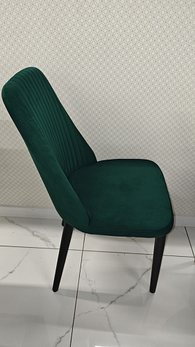 Стул на металлокаркасе Фена R зеленый / черный из шоурума 1